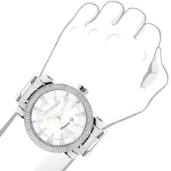 Luxurman Diamond Men's Diamond Watch 0.12ct -PNZ Watches Shop luxurman diamond watches mens diamond watch 012ct p 35639bod
