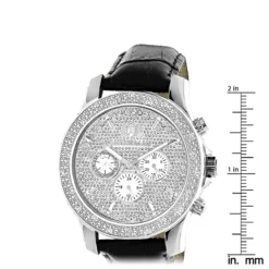 Luxurman Men's Diamond Watch 0.25 Ct Freeze -PNZ Watches Shop luxurman mens diamond watch 025 ct freeze p 9320 ruler