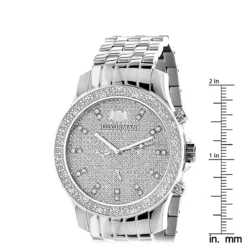 Luxurman Men's Diamond Watch 0.25 Ct -PNZ Watches Shop luxurman mens diamond watch 025 ct p 35213 ruler