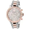 Luxurman Men's Diamond Watch Two-Tone White Rose Gold Pltd Liberty Swiss Mvt