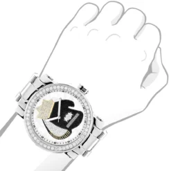 Luxurman Men's Diamond Watch With Boxing Gloves 4 CT Southpaw Edition 7 Luxurman Men's Diamond Watch With Boxing Gloves 4 CT Southpaw Edition -PNZ Watches Shop luxurman mens diamond watch with boxing gloves 45ct southpaw edition bod