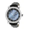 Luxurman Men's VS Diamond Bezel Watch 4 Ct Blue MOP