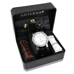 Luxurman Men's VS Diamond Watch 4 Ct White MOP 8 Luxurman Men's VS Diamond Watch 4 Ct White MOP -PNZ Watches Shop luxurman mens vs diamond watch 450ct white mop p 8271box