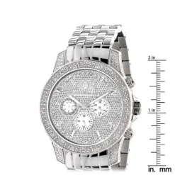 Luxurman Men's Designer Diamond Watch 0.50ct -PNZ Watches Shop luxurman mens watches designer diamond watch 050ct p 9296 ruler