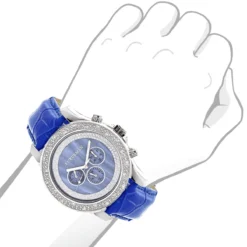Luxurman Raptor Men's Diamond Watch With 0.25ct Blue MOP W Leather Strap 7 Luxurman Raptor Men's Diamond Watch With 0.25ct Blue MOP W Leather Strap -PNZ Watches Shop luxurman rapor watches mens diamond watch 025ct blue mop w leather strap bod