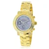 Luxurman Real Diamond Watch For Women 0.3ct Yellow Gold Plated Montana