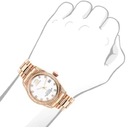 Luxurman Rose Gold Plated Diamond Watch For Women Tribeca Swiss Quartz 7 Luxurman Rose Gold Plated Diamond Watch For Women Tribeca Swiss Quartz -PNZ Watches Shop luxurman rose gold plated diamond watch for women tribeca 15ct bod