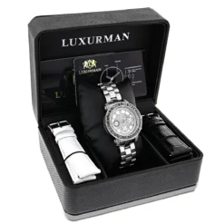 Luxurman Ladies Black Diamond Watch 2.50ct -PNZ Watches Shop luxurman watches ladies black diamond watch 250ct p 35284 4