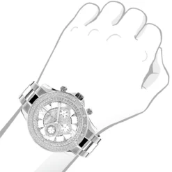 Luxurman Men's Diamond Watch 0.2ct White MOP 7 Luxurman Men's Diamond Watch 0.2ct White MOP -PNZ Watches Shop luxurman watches mens diamond watch 02ct white mop 3