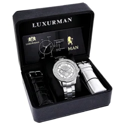 Luxurman Men's Diamond Watch 0.2ct White MOP 8 Luxurman Men's Diamond Watch 0.2ct White MOP -PNZ Watches Shop luxurman watches mens diamond watch 02ct white mop 4