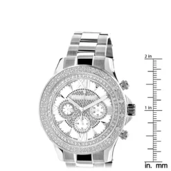 Luxurman Men's Diamond Watch 0.2ct White MOP 9 Luxurman Men's Diamond Watch 0.2ct White MOP -PNZ Watches Shop luxurman watches mens diamond watch 02ct white mop ruler