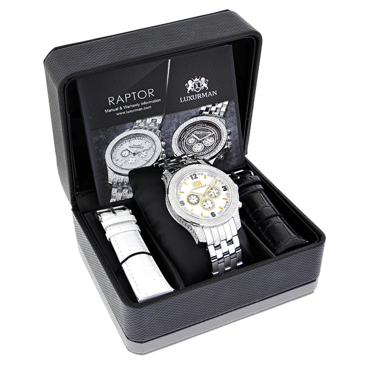 Luxurman Men's Diamond Watch 0.50ct 4 Luxurman Men's Diamond Watch 0.50ct - Image 4