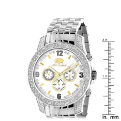 Luxurman Men's Diamond Watch 0.50ct 9 Luxurman Men's Diamond Watch 0.50ct -PNZ Watches Shop luxurman watches mens diamond watch 050ct p 8495 ruler