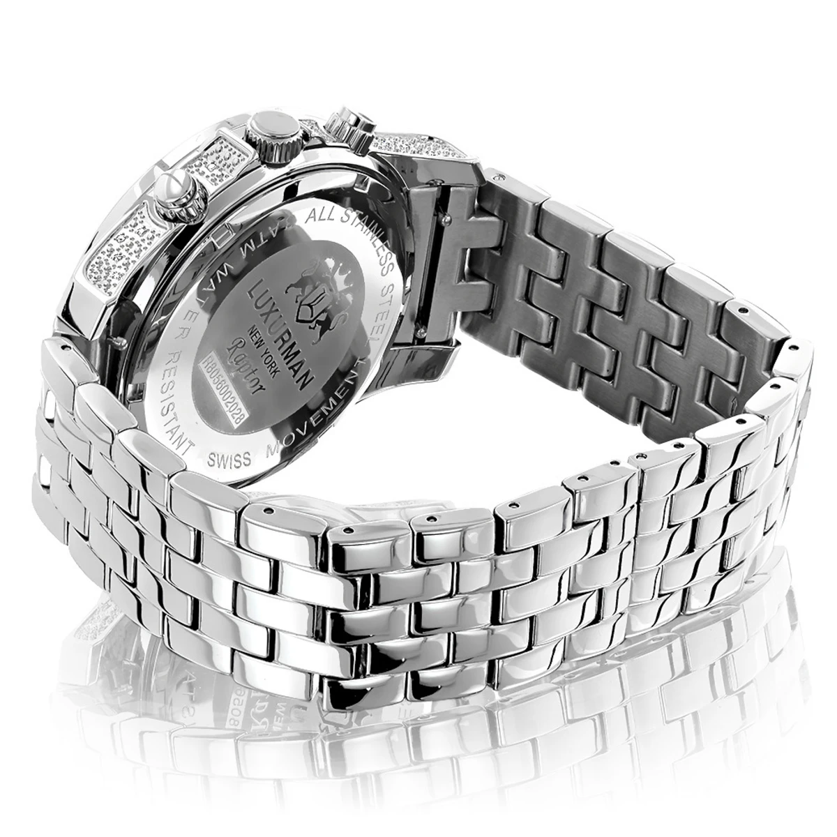 Luxurman Men's Diamond Watch 0.50ct 2 Luxurman Men's Diamond Watch 0.50ct - Image 2
