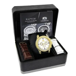 Luxurman Men's Leather Band Diamond Watch 0.50ct 8 Luxurman Men's Leather Band Diamond Watch 0.50ct -PNZ Watches Shop luxurman watches mens diamond watch 050ct p 8501box