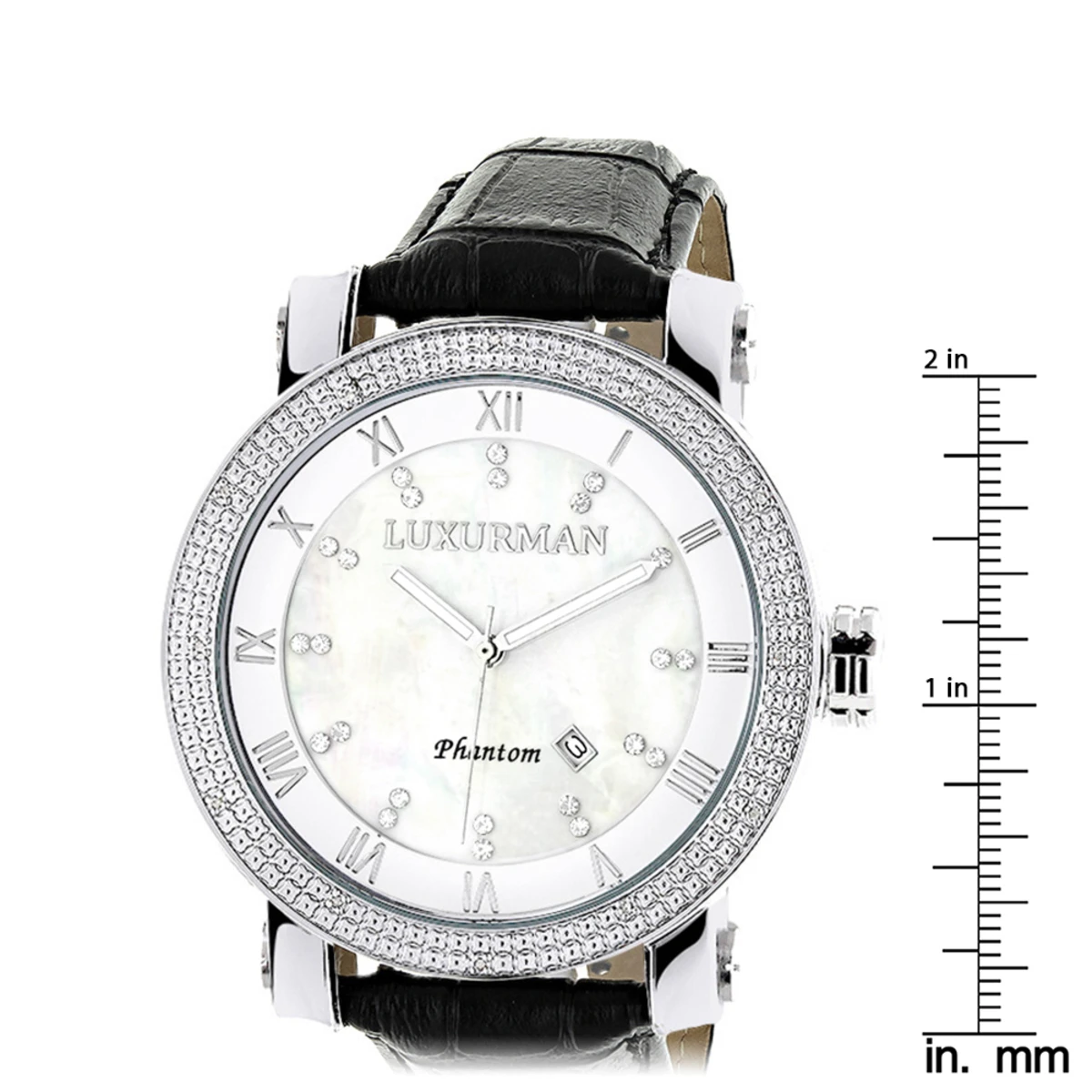 Luxurman Men's VS Diamond Watch .18ct White MOP 5 Luxurman Men's VS Diamond Watch .18ct White MOP - Image 5