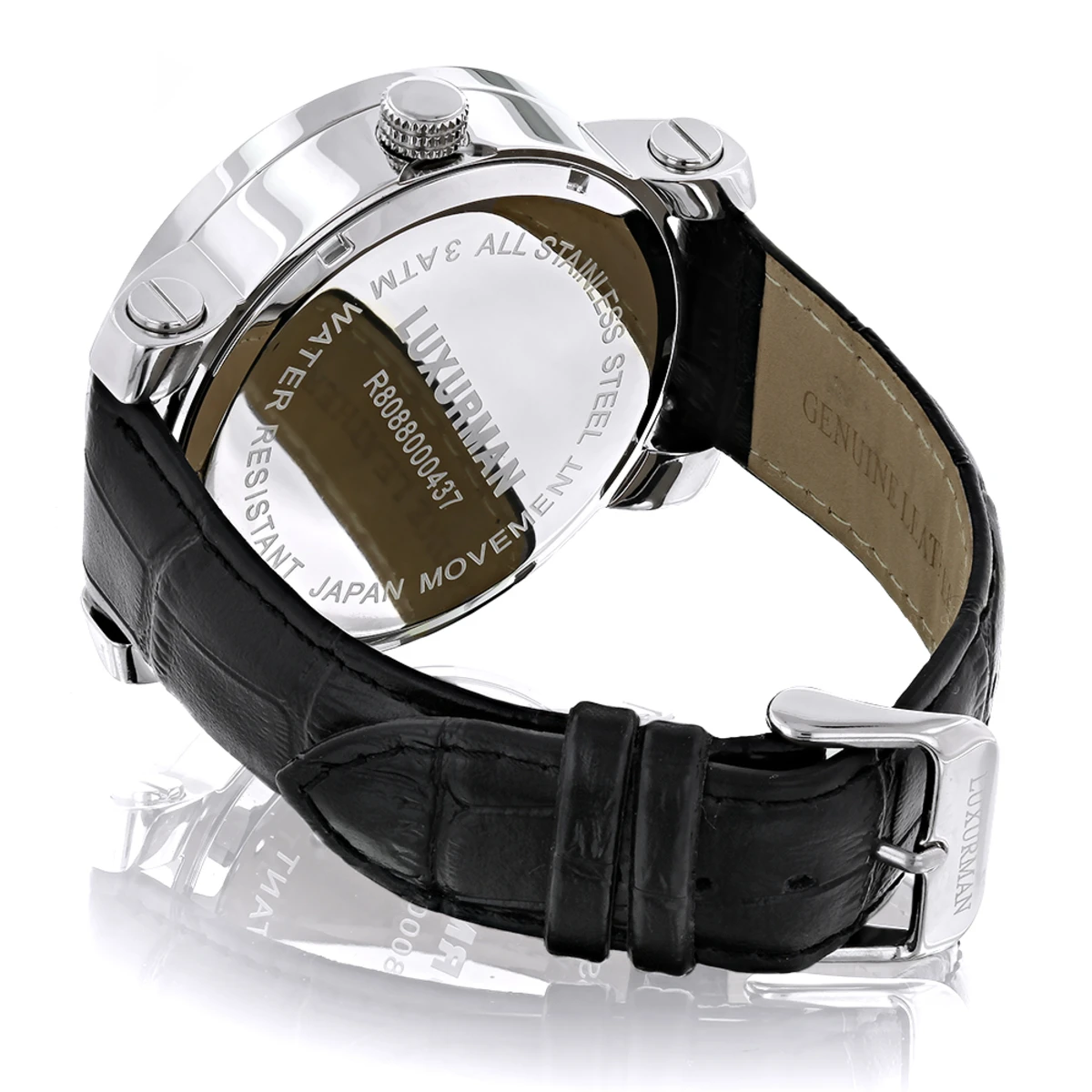 Luxurman Men's VS Diamond Watch .18ct White MOP 2 Luxurman Men's VS Diamond Watch .18ct White MOP - Image 2