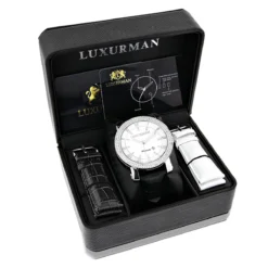 Luxurman Men's VS Diamond Watch .18ct White MOP 8 Luxurman Men's VS Diamond Watch .18ct White MOP -PNZ Watches Shop luxurman watches mens vs diamond watch 18ct white mop p 9699box