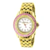 Luxurman Women's Diamond Watch 0.25ct Yellow Gold Pltd