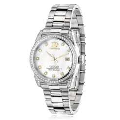 Luxurman Women's Diamond Watch Stainless Steel Tribeca 1.5ct