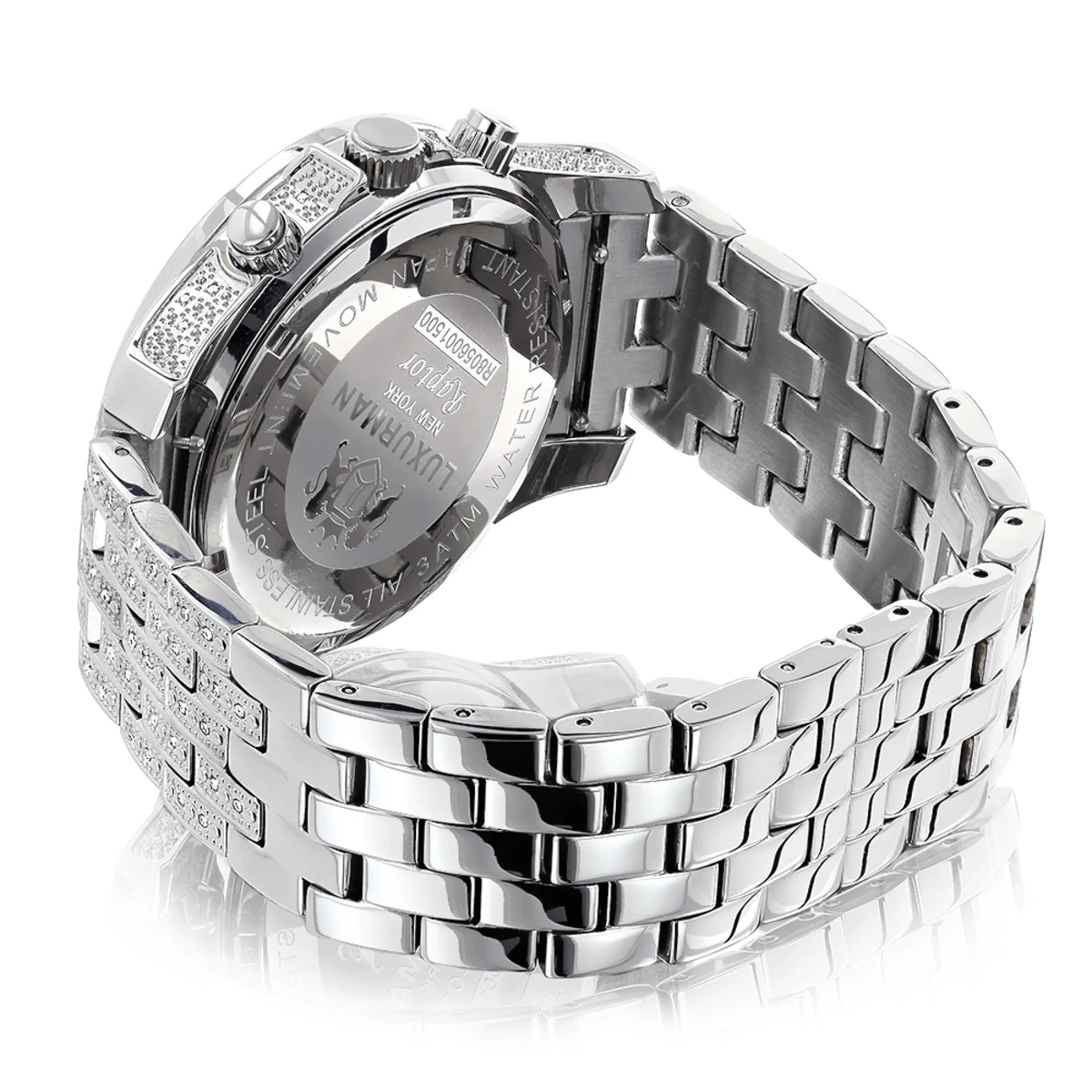 Luxurman Wrist Men's Diamond Watch 1.25ct 2 Luxurman Wrist Men's Diamond Watch 1.25ct - Image 2