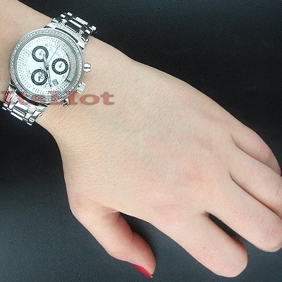 Master Ladies Joe Rodeo Diamond Watch 0.90ct White 4 Master Ladies Joe Rodeo Diamond Watch 0.90ct White - Image 4