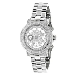 Men's And Ladies Diamond Luxuman Diamond Watch 2ct
