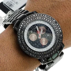 Men's Black Diamond 8.00ct Joe Rodeo Junior Watch 12 Men's Black Diamond 8.00ct Joe Rodeo Junior Watch -PNZ Watches Shop mens black diamond watches 800ct joe rodeo junior p 42323 bod2