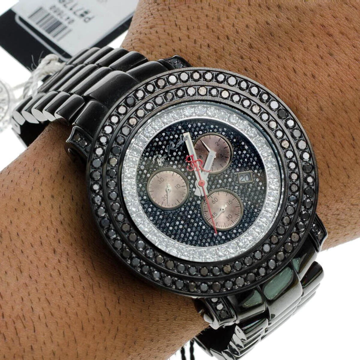 Men's Black Diamond 8.00ct Joe Rodeo Junior Watch 6 Men's Black Diamond 8.00ct Joe Rodeo Junior Watch - Image 6