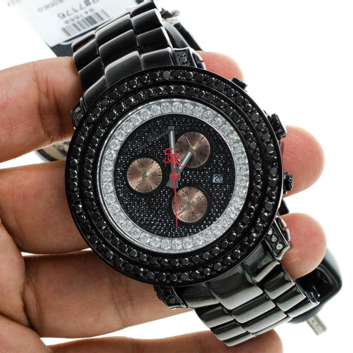 Men's Black Diamond 8.00ct Joe Rodeo Junior Watch 7 Men's Black Diamond 8.00ct Joe Rodeo Junior Watch - Image 7
