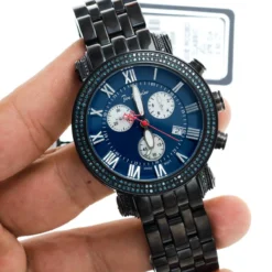 Men's Blue Diamond Joe Rodeo Classic Watch 3.5 17 Men's Blue Diamond Joe Rodeo Classic Watch 3.5 -PNZ Watches Shop mens blue diamond watches joe rodeo classic watch 35 p 35774 bod3