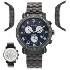 Men's Blue Diamond Joe Rodeo Classic Watch 3.5 21 Men's Blue Diamond Joe Rodeo Classic Watch 3.5 -PNZ Watches Shop mens blue diamond watches joe rodeo classic watch 35 p 35774 main2