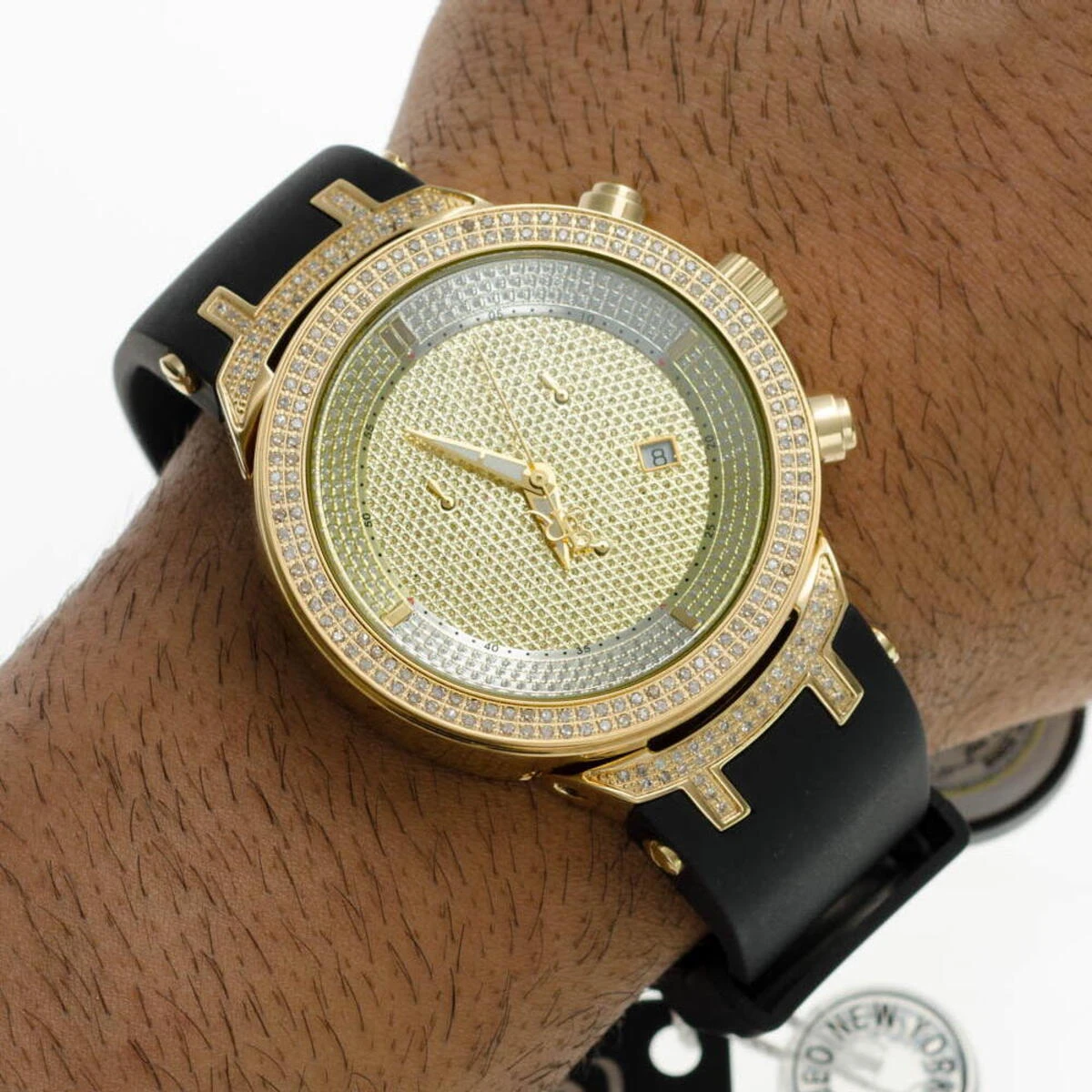 Men's Diamond Joe Rodeo Watch 2.20ct Yellow Gold Master 7 Men's Diamond Joe Rodeo Watch 2.20ct Yellow Gold Master - Image 7