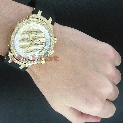 Men's Diamond Joe Rodeo Watch 2.20ct Yellow Gold Master 4 Men's Diamond Joe Rodeo Watch 2.20ct Yellow Gold Master - Image 4