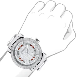 Men's Diamond Watch 0.12ct Luxurman -PNZ Watches Shop mens diamond watch 012ct luxurman p 35200 1