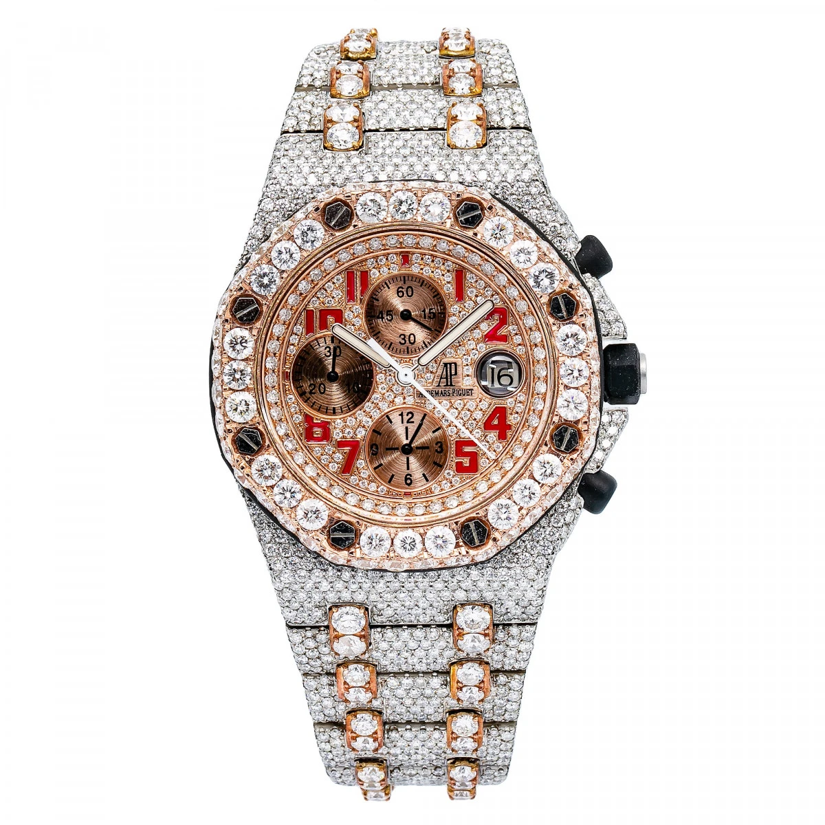 Men's Diamond Watch Audemars Piguet Royal Oak Offshore 18K Gold 1 Men's Diamond Watch Audemars Piguet Royal Oak Offshore 18K Gold