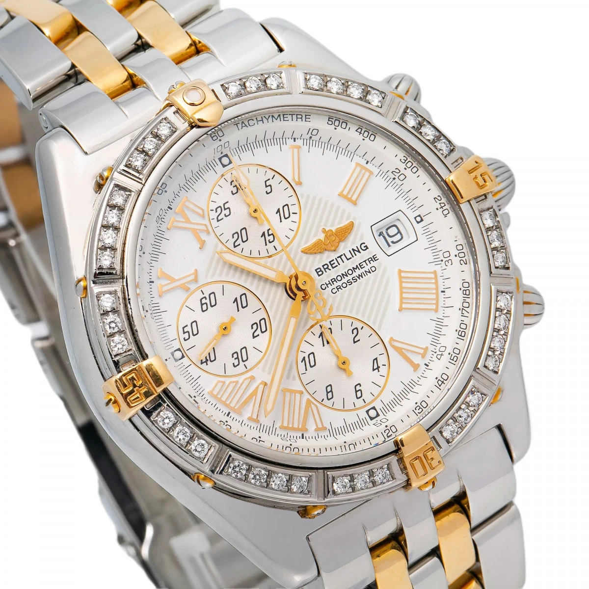 Men's Diamond Watch Breitling Crosswind 43mm White Dial W01343 3 Men's Diamond Watch Breitling Crosswind 43mm White Dial W01343 - Image 3