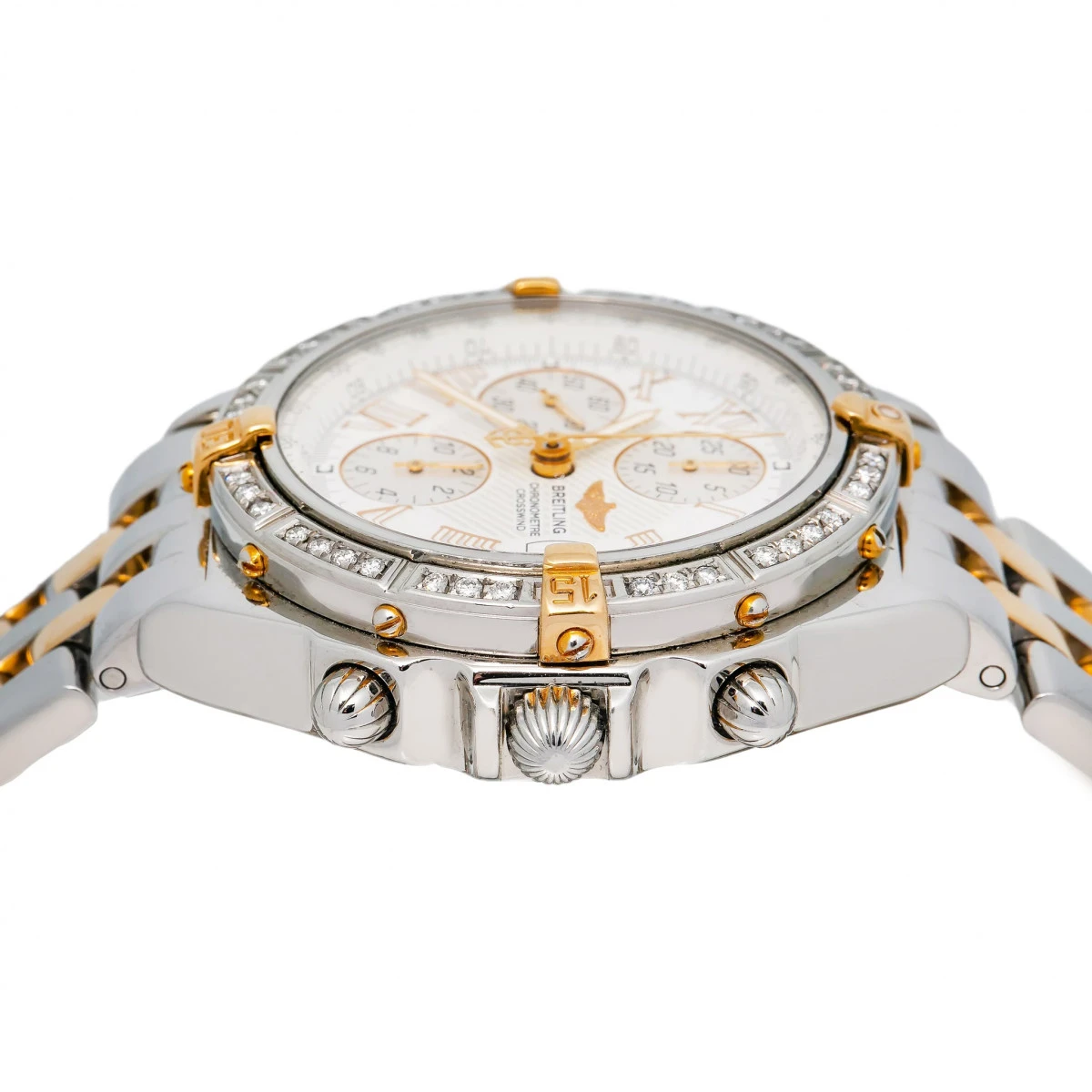 Men's Diamond Watch Breitling Crosswind 43mm White Dial W01343 2 Men's Diamond Watch Breitling Crosswind 43mm White Dial W01343 - Image 2