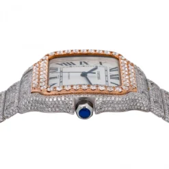 Men's Diamond Watch Cartier Santos De Cartier 18K Gold 40mm White Dial -PNZ Watches Shop mens diamond watch cartier santos de cartier rose gold 40 mm white dial w01212 0E8A3012 58aa44a1 98f6 44c5 9802 7c7f5e61ce61 2048x2048