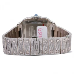 Men's Diamond Watch Cartier Santos De Cartier 18K Gold 40mm White Dial -PNZ Watches Shop mens diamond watch cartier santos de cartier rose gold 40 mm white dial w01212 0E8A3013 205f7139 0bdc 45be b7ce 01bbbd8e7dd7 2048x2048