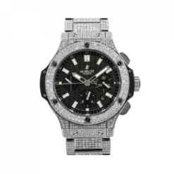 Men's Diamond Watch Hublot Big Bang 44mm Black Dial W00896