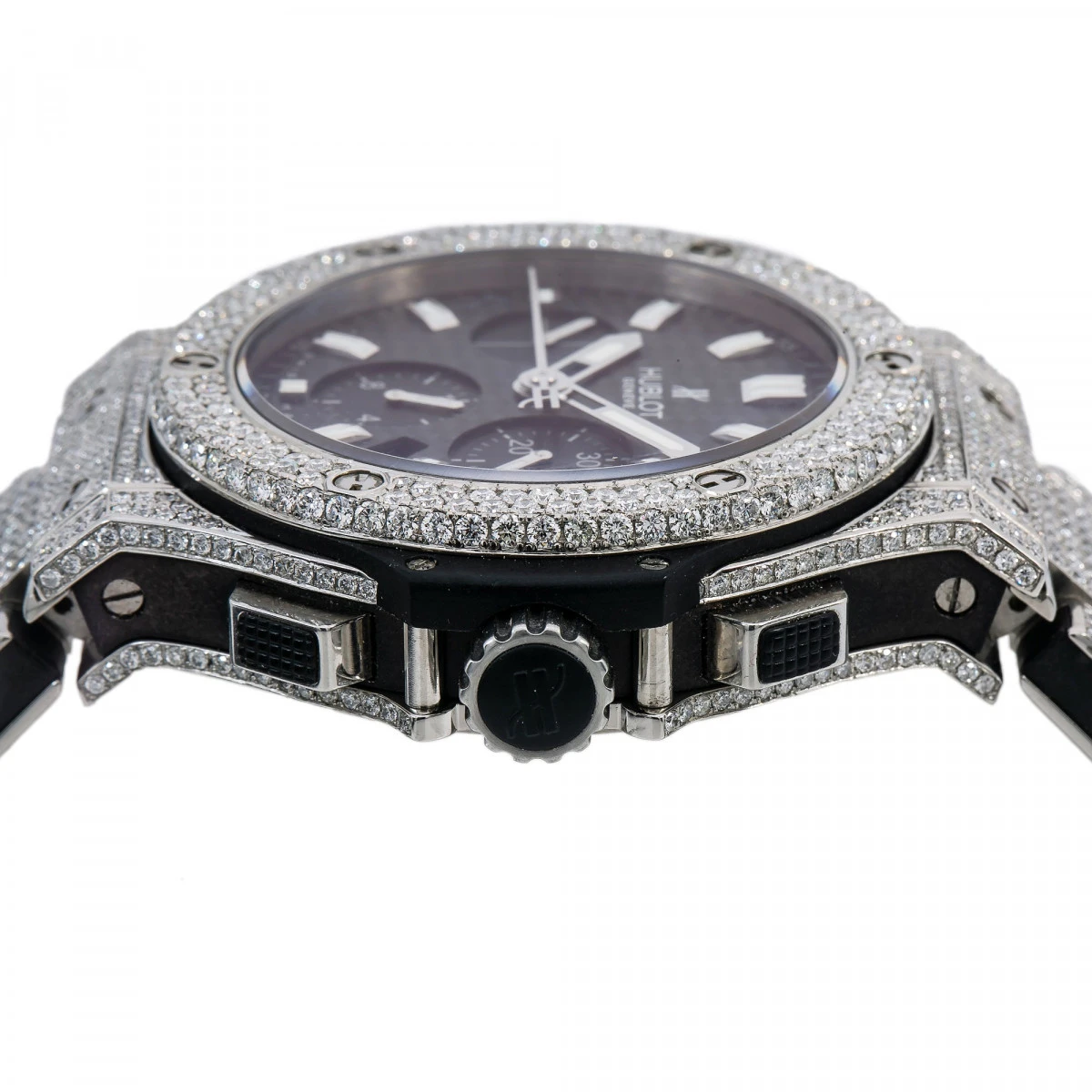 Men's Diamond Watch Hublot Big Bang 44mm Black Dial W00896 4 Men's Diamond Watch Hublot Big Bang 44mm Black Dial W00896 - Image 4