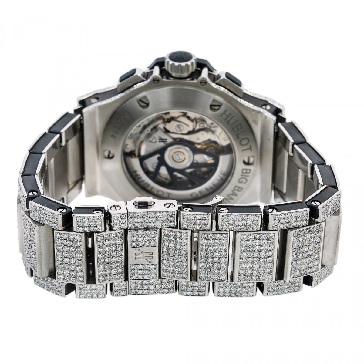Men's Diamond Watch Hublot Big Bang 44mm Black Dial W00896 5 Men's Diamond Watch Hublot Big Bang 44mm Black Dial W00896 - Image 5