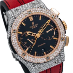 Men's Diamond Watch Hublot Classic Fusion 18K Gold 45mm Black Dial -PNZ Watches Shop mens diamond watch hublot classic fusion rose gold 45 mm black dial w00866 0E8A3054 2048x2048