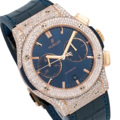 Men's Diamond Watch Hublot Classic Fusion 18K Gold 45mm Blue Dial -PNZ Watches Shop mens diamond watch hublot classic fusion rose gold 45 mm blue dial w00711 0E8A8786 2048x2048