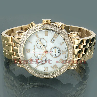 Men's Diamond Watch Joe Rodeo Classic 1.75ct Yellow 2 Men's Diamond Watch Joe Rodeo Classic 1.75ct Yellow - Image 2