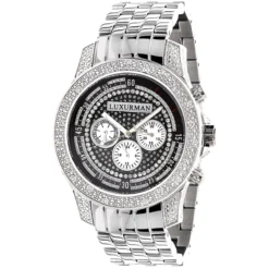 Men's Diamond Watch: Luxurman 0.50ct