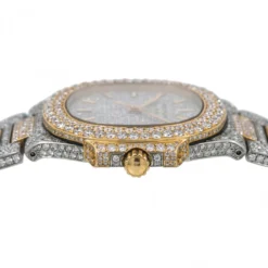 Men's Diamond Watch Patek Philippe Nautilus 18K Gold 37mm Silver Tone Dial -PNZ Watches Shop mens diamond watch patek philippe nautilus yellow gold 37 mm silver tone dial w00836 0E8A9699 2048x2048