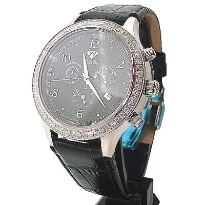 Men's Diamond Aqua Master Watch 2.45ct 1 Men's Diamond Aqua Master Watch 2.45ct
