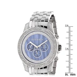 Men's Diamond Blue MOP 0.5ct Luxurman Freeze -PNZ Watches Shop mens diamond watches blue mop 05ct luxurman freeze p 9237 ruler